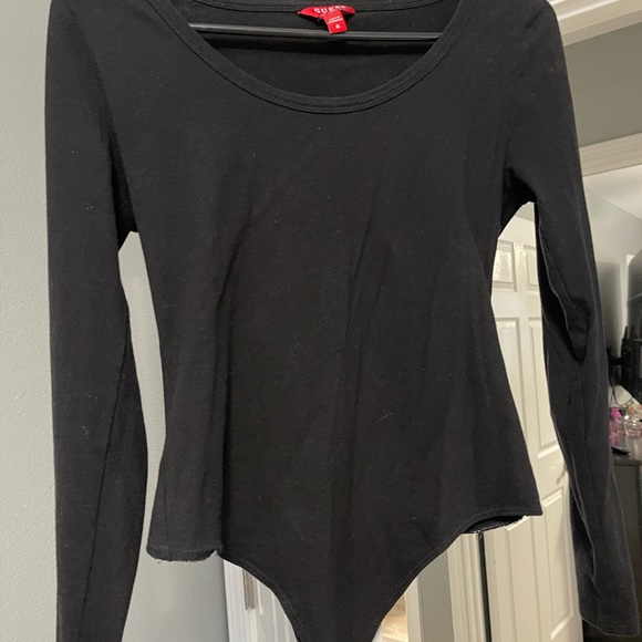 A black guess bodysuit long sleeve - Picture 1 of 2